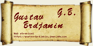 Gustav Brđanin vizit kartica